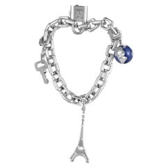 Louis Vuitton White Gold Charm Bracelet