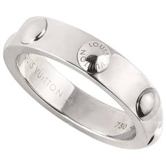 Louis Vuitton White Gold Empriente Ring