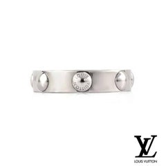 Louis Vuitton White Gold Emprise Band Ring