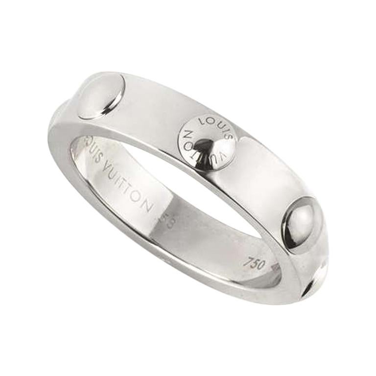Compare prices for Small Empreinte ring in white gold with