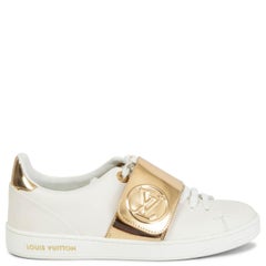 Louis Vuitton - Authenticated FRONTROW Trainer - Patent Leather Silver Plain for Men, Very Good Condition