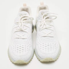Louis Vuitton White Knit V.N.R Sneakers Size 44