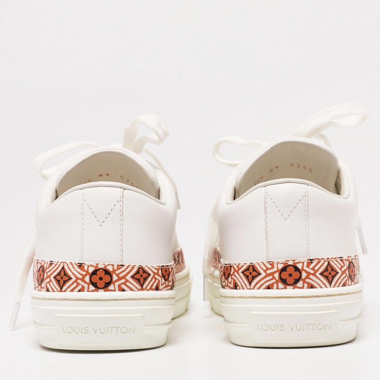 Louis Vuitton White Leather And Coated Canvas Stellar Low Top Sneakers Size  36.5 Louis Vuitton | The Luxury Closet