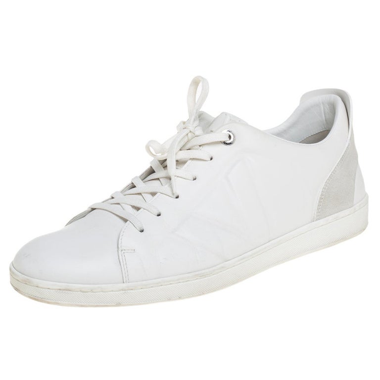 Harlem leather low trainers Louis Vuitton White size 8.5 US in