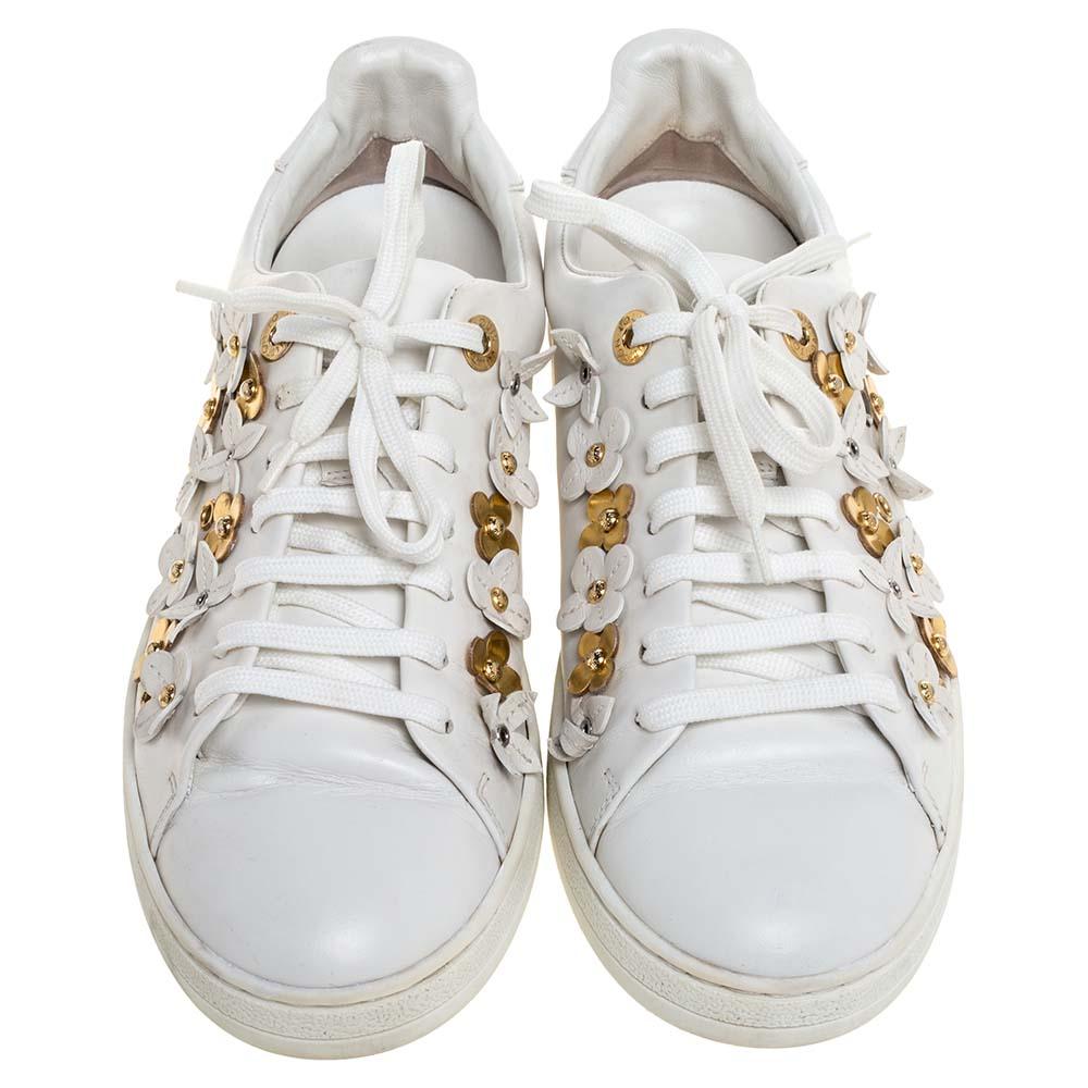 Louis vuitton flower sneakers sale