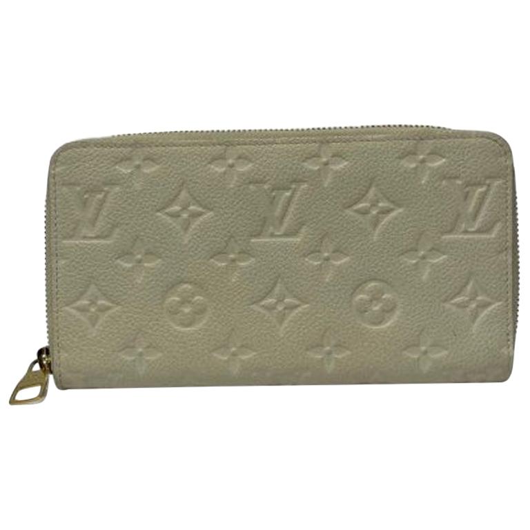 Louis Vuitton White Leather Empreinte Wallet 