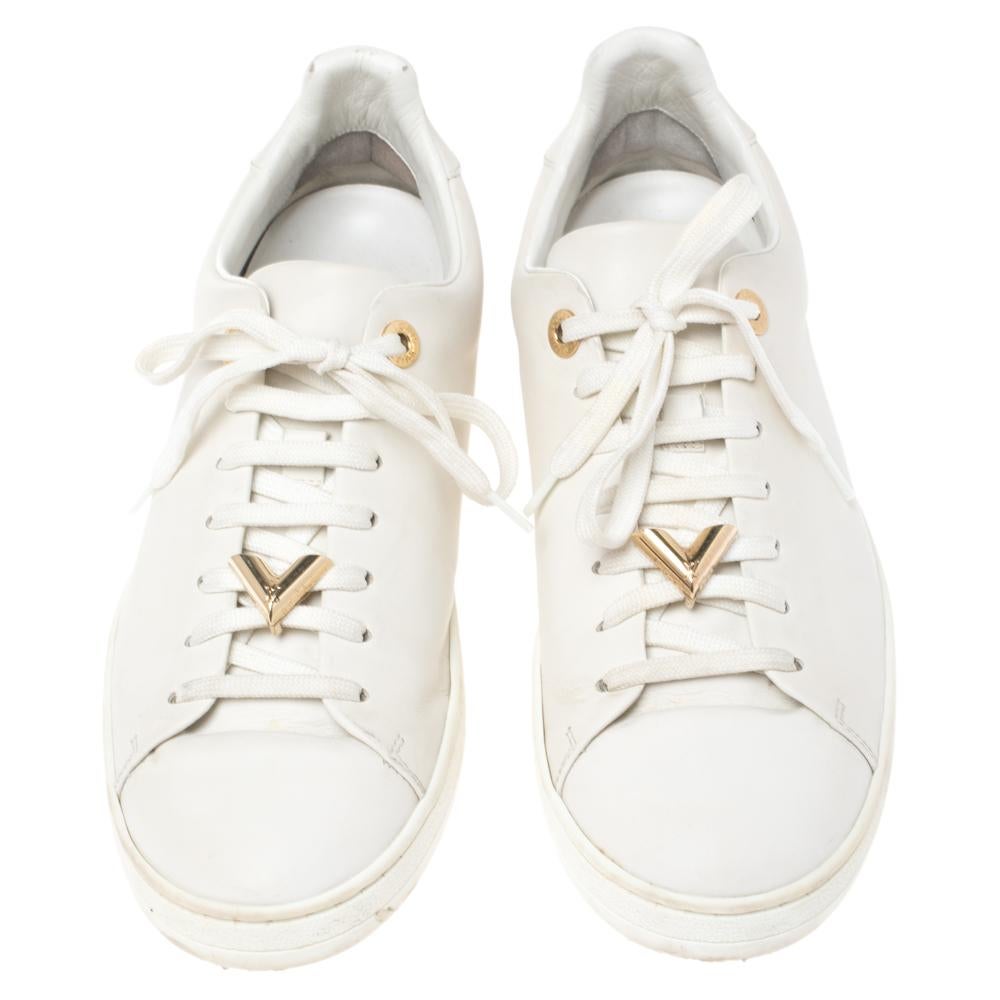 louis vuitton front row sneakers white