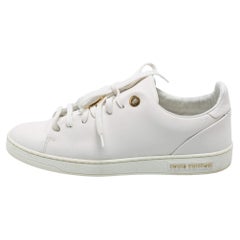 Louis Vuitton White Leather Frontrow Sneakers Size 37.5