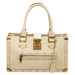 Louis Vuitton White Leather Le Fabuleux Shoulder Bag