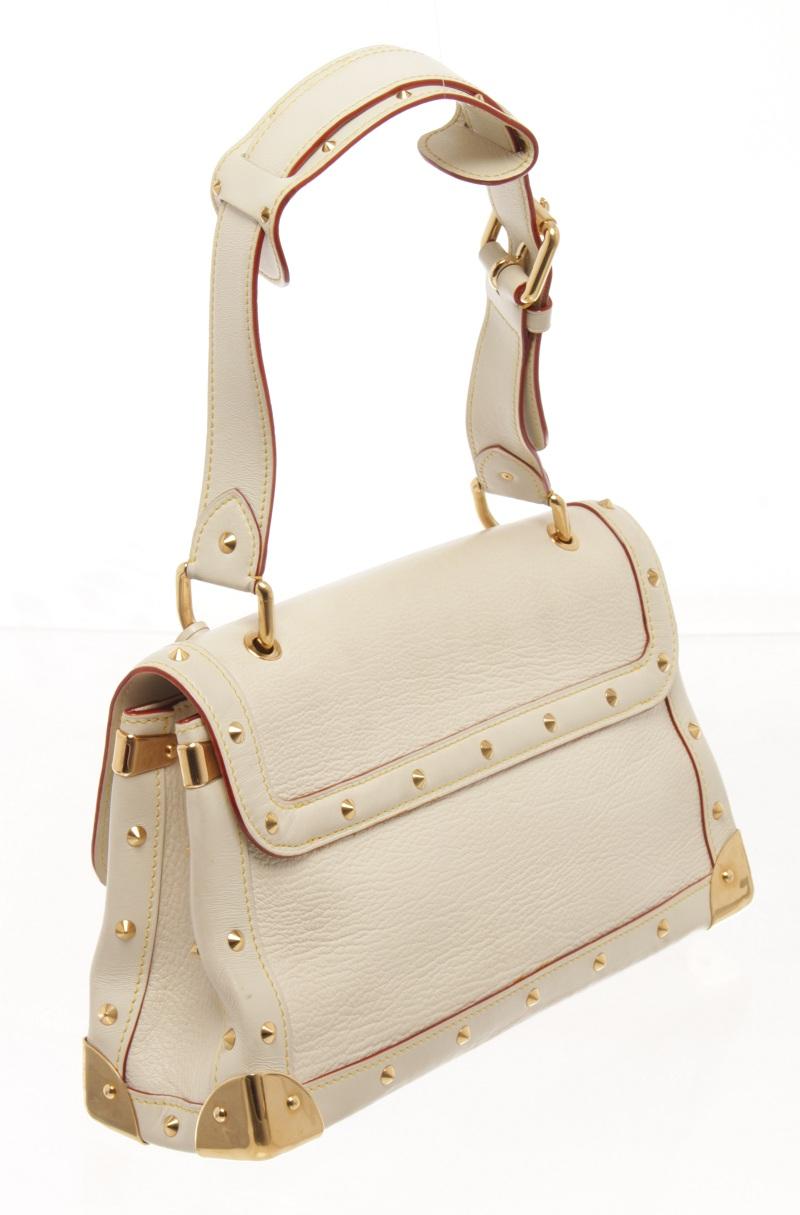 Louis Vuitton White Leather Le Talentueux Shoulder Bag In Good Condition In Irvine, CA