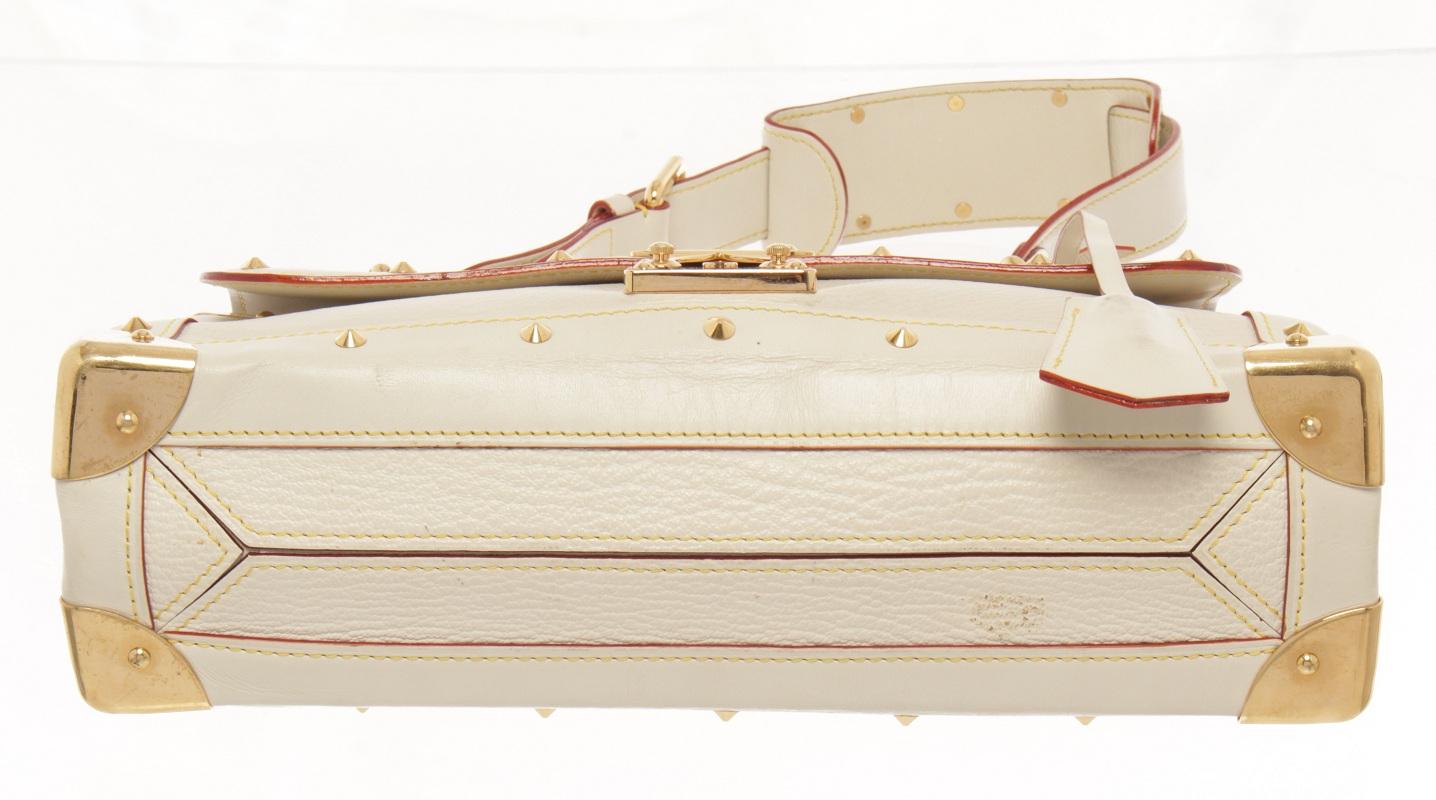 Women's Louis Vuitton White Leather Le Talentueux Shoulder Bag