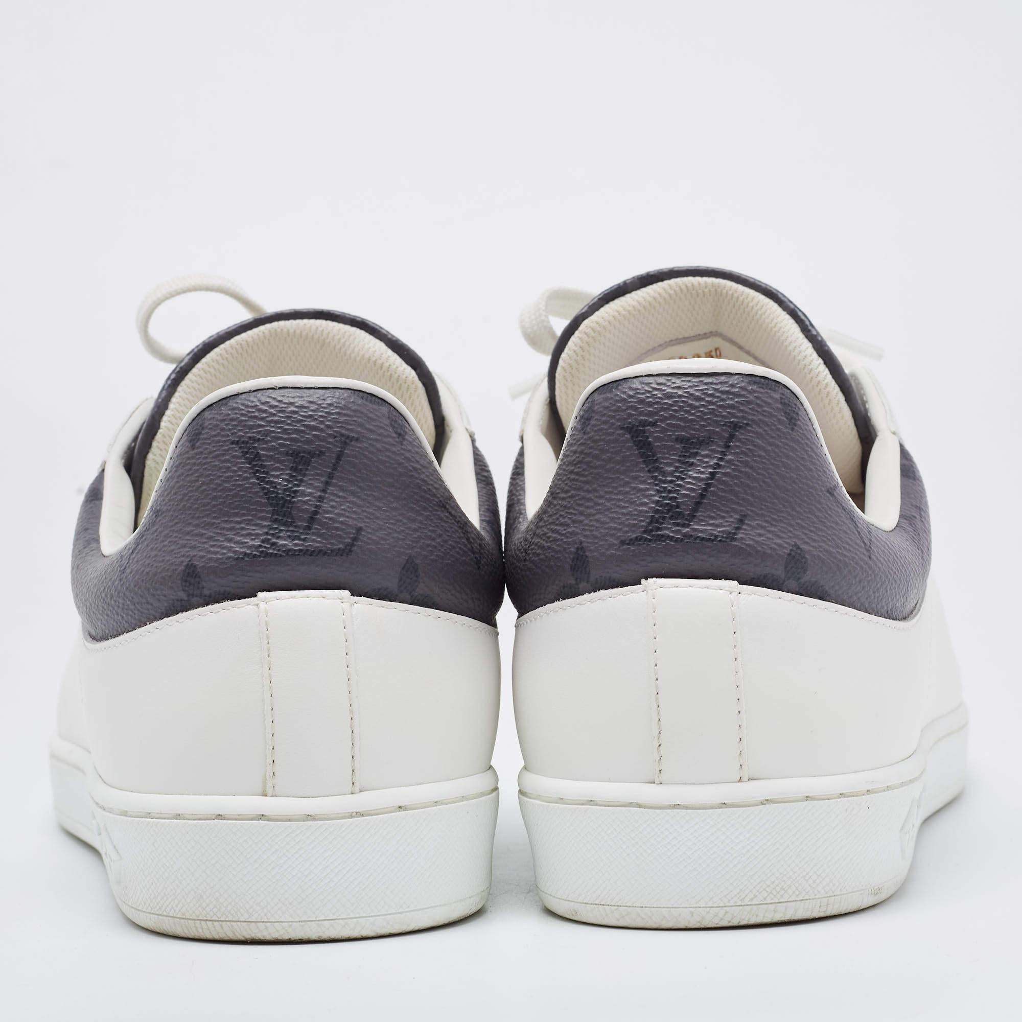 Louis Vuitton White Leather Luxembourg Sneakers Size 41 2