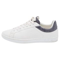 Used Louis Vuitton White Leather Luxembourg Sneakers Size 41