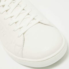 Louis Vuitton White Leather Luxembourg Sneakers Size 42