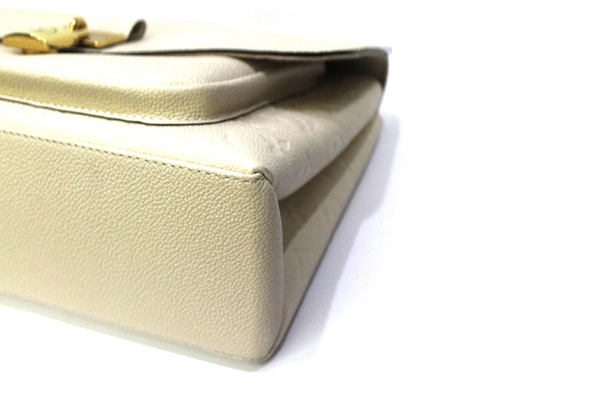 Louis Vuitton Marignan Empreinte Tasche aus weißem Leder im Zustand „Neu“ in Torre Del Greco, IT