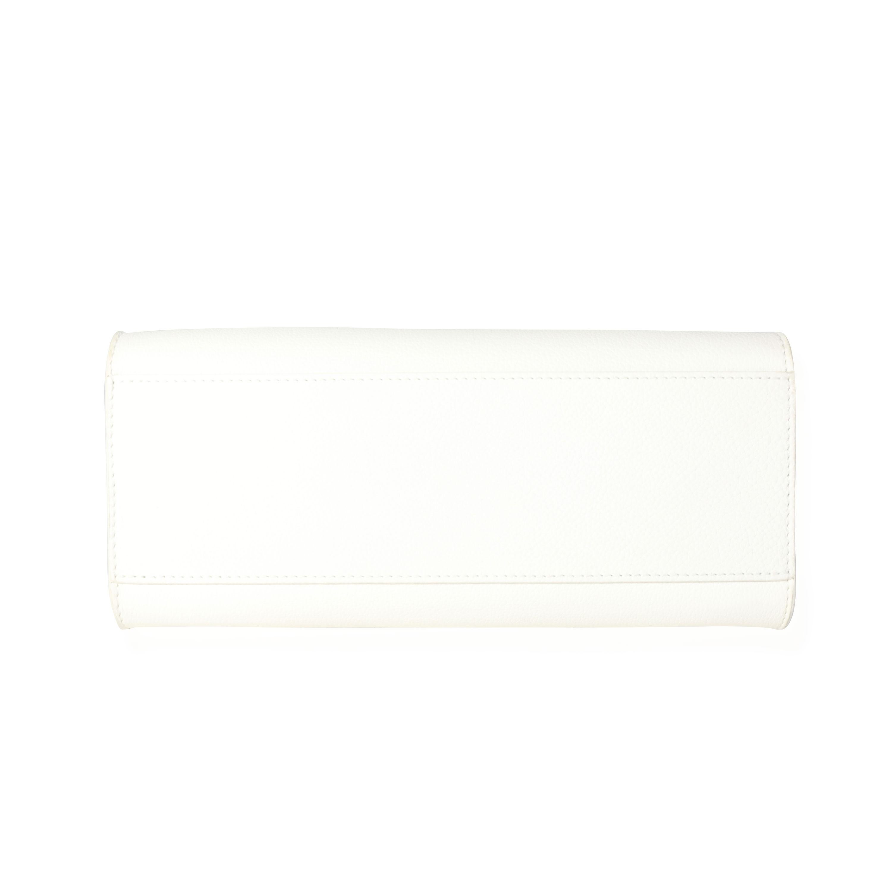 Louis Vuitton White Leather Monochrome Lockme Tote PM For Sale 1