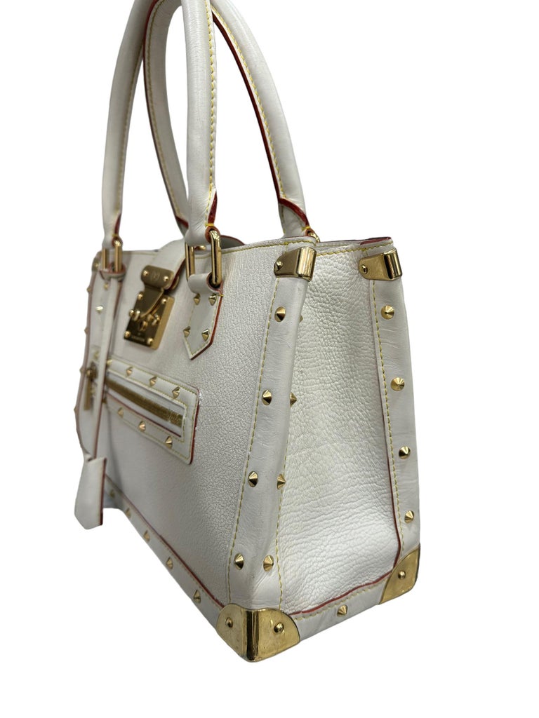 Louis Vuitton White Leather Suhali Le Fabuleaux Shoulder Bag