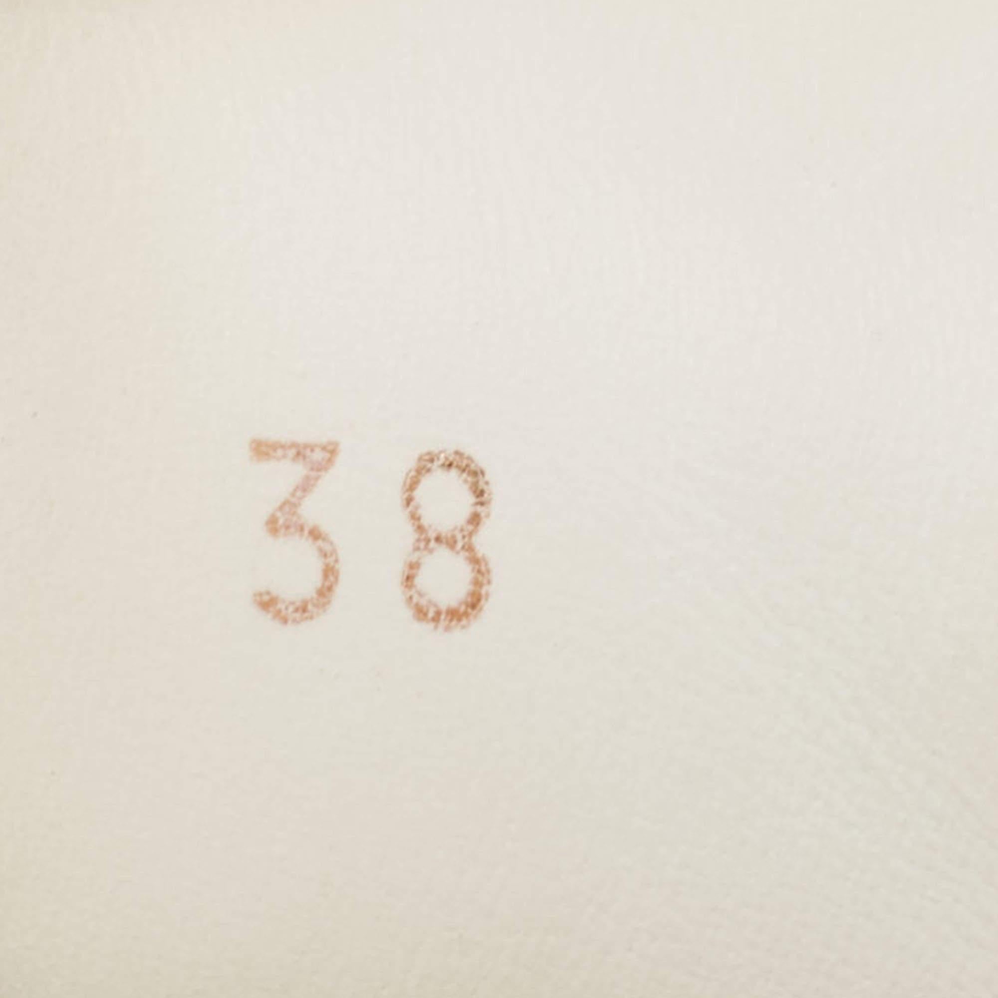 Louis Vuitton Time Out Turnschuhe aus weißem Leder Größe 38 im Angebot 3