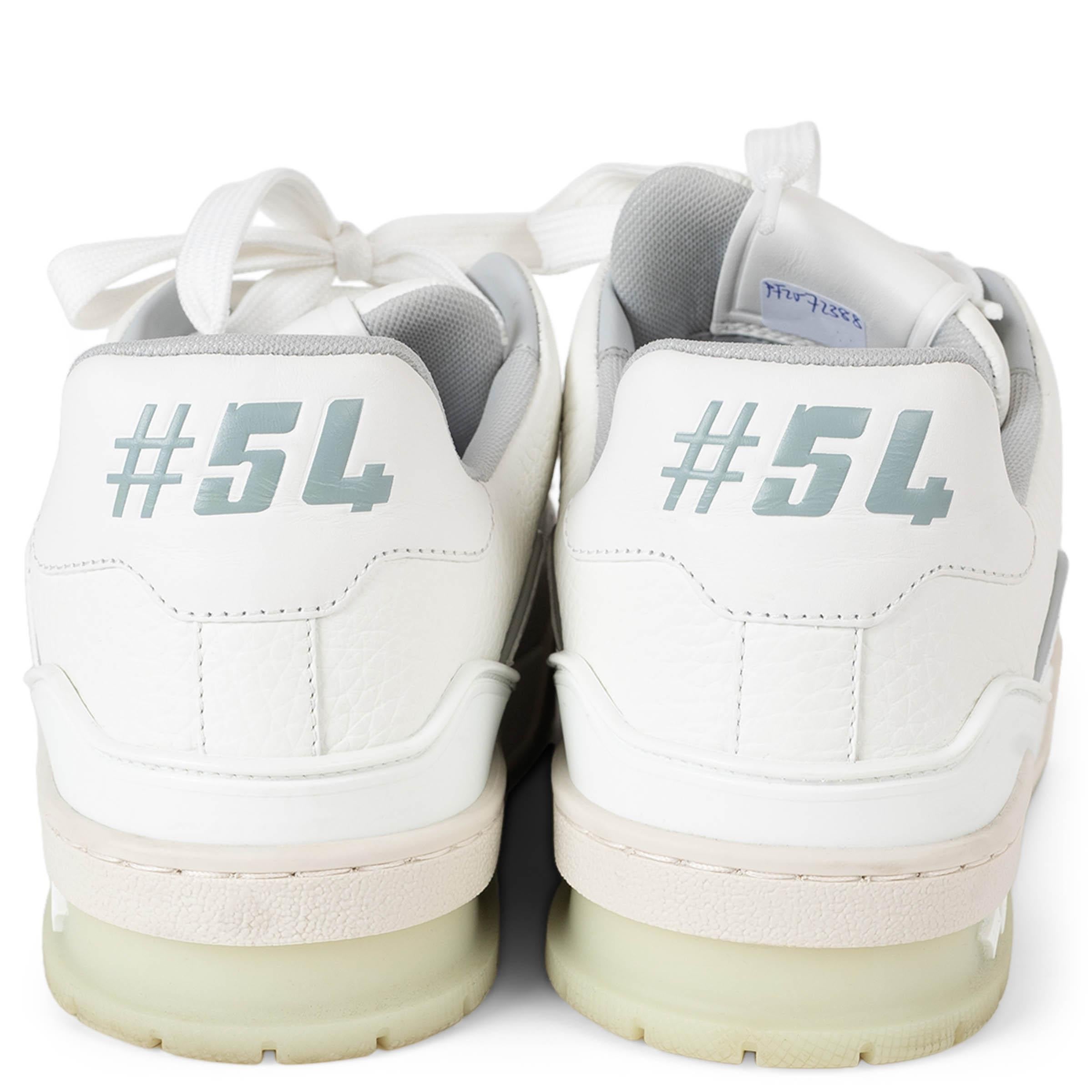 LOUIS VUITTON weißes Leder TRAINER Sneakers Schuhe 37.5 im Zustand „Hervorragend“ im Angebot in Zürich, CH
