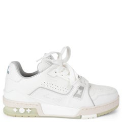 LOUIS VUITTON scarpe da ginnastica TRAINER in pelle bianca 37,5