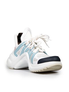 Louis Vuitton White Low Top Archlight Trainers Size IT 38