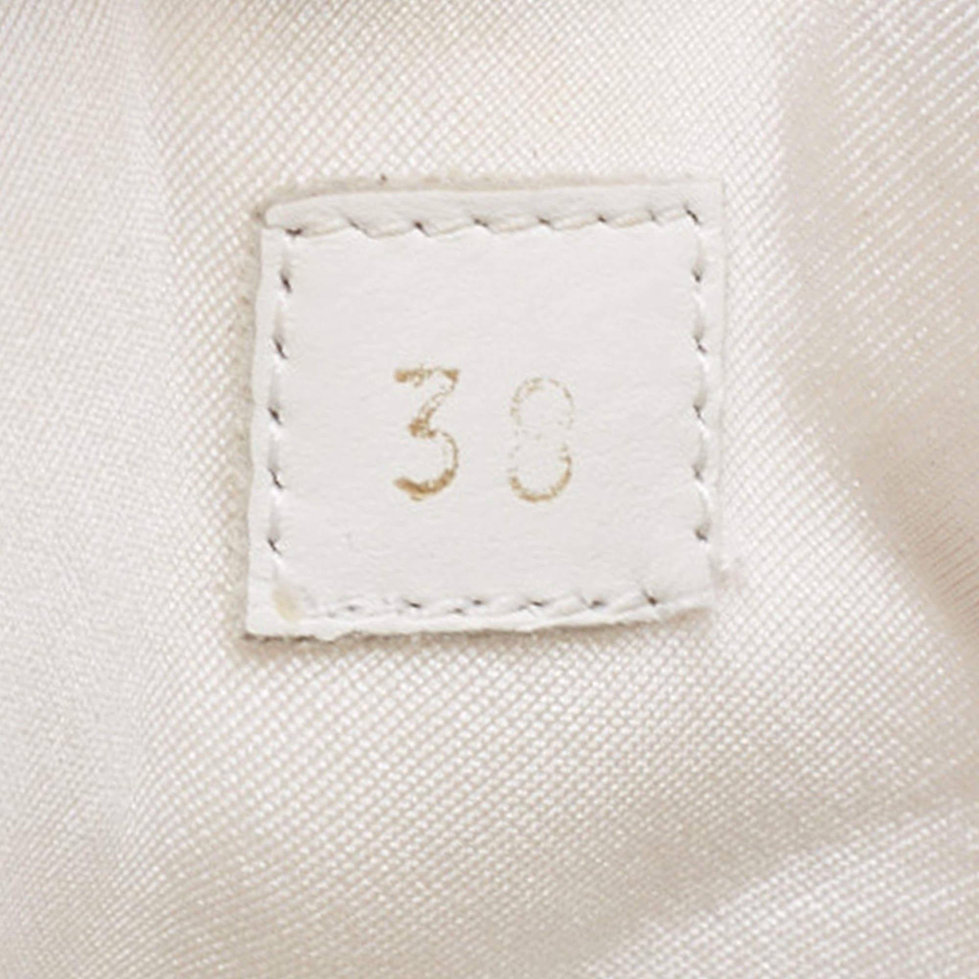 Louis Vuitton White Mesh and Monogram Canvas Aftergame Sneakers Size 38 2