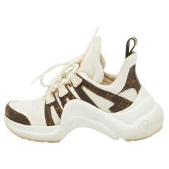 Louis Vuitton White Mesh and Nylon Archlight Sneakers Size 36