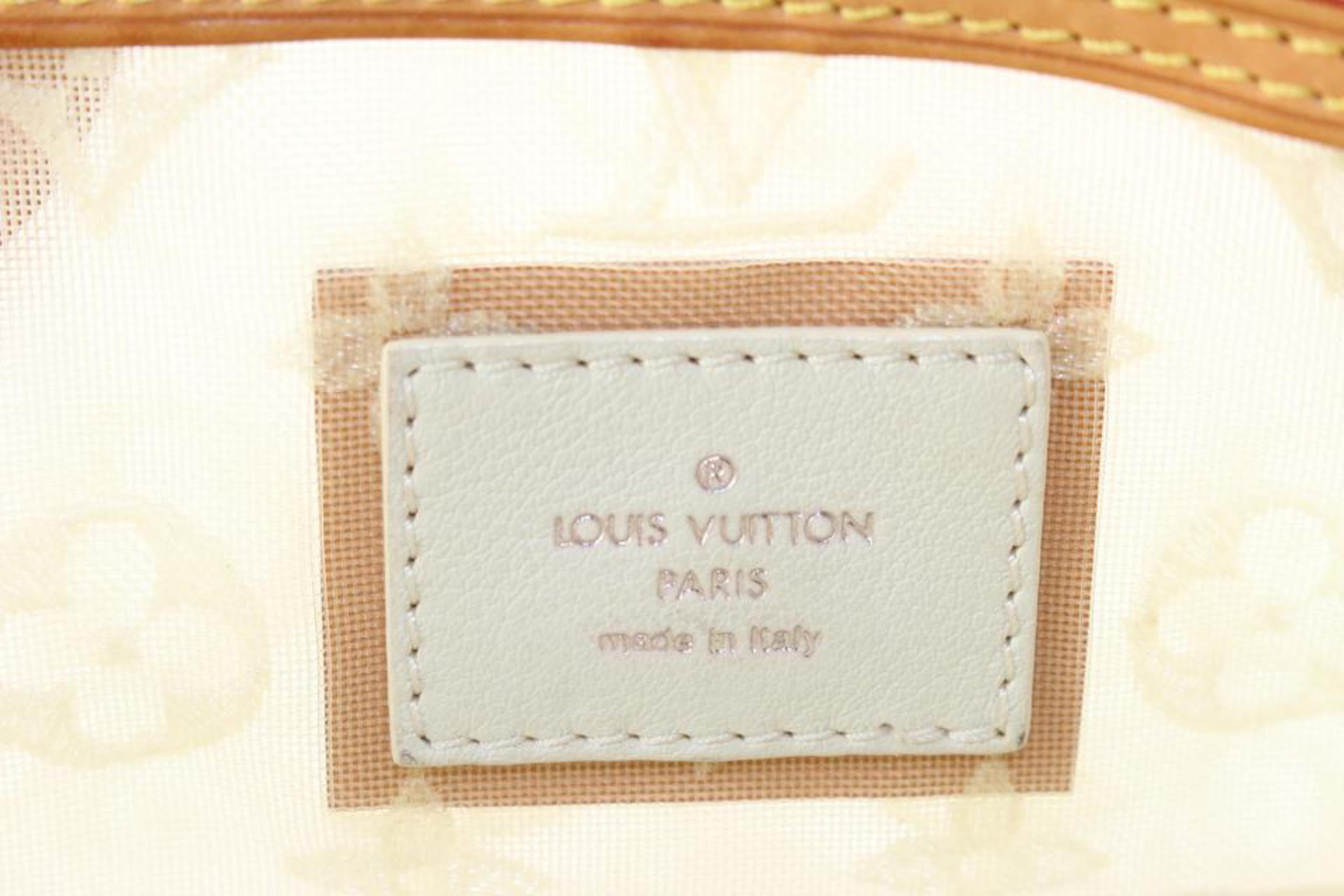 Louis Vuitton White Mesh Transparent Lockit 46lu811s 7