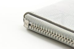 Louis Vuitton White Monogram Antarctica Zip Pouch O-Case Toiletry Clutch 1LK0425