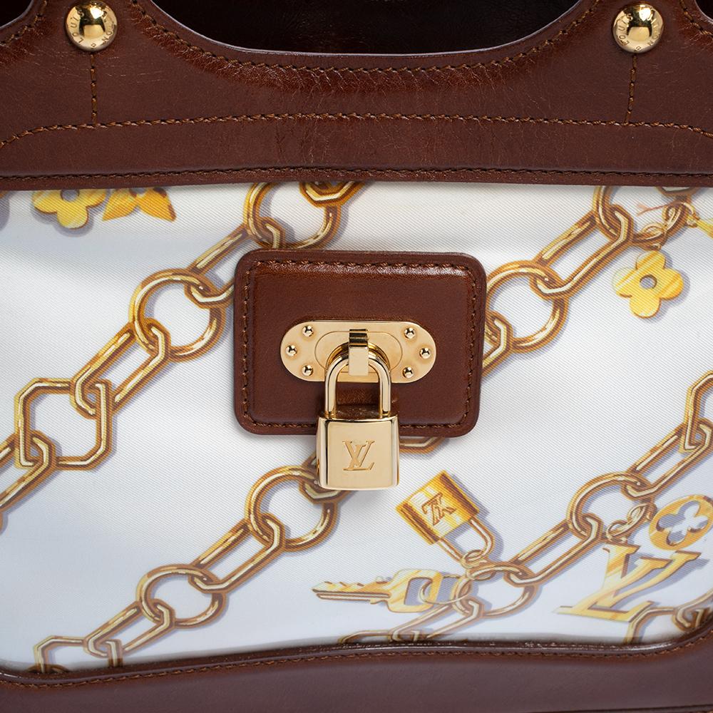Louis Vuitton White Monogram Charms Limited Edition Cabas Bag 7