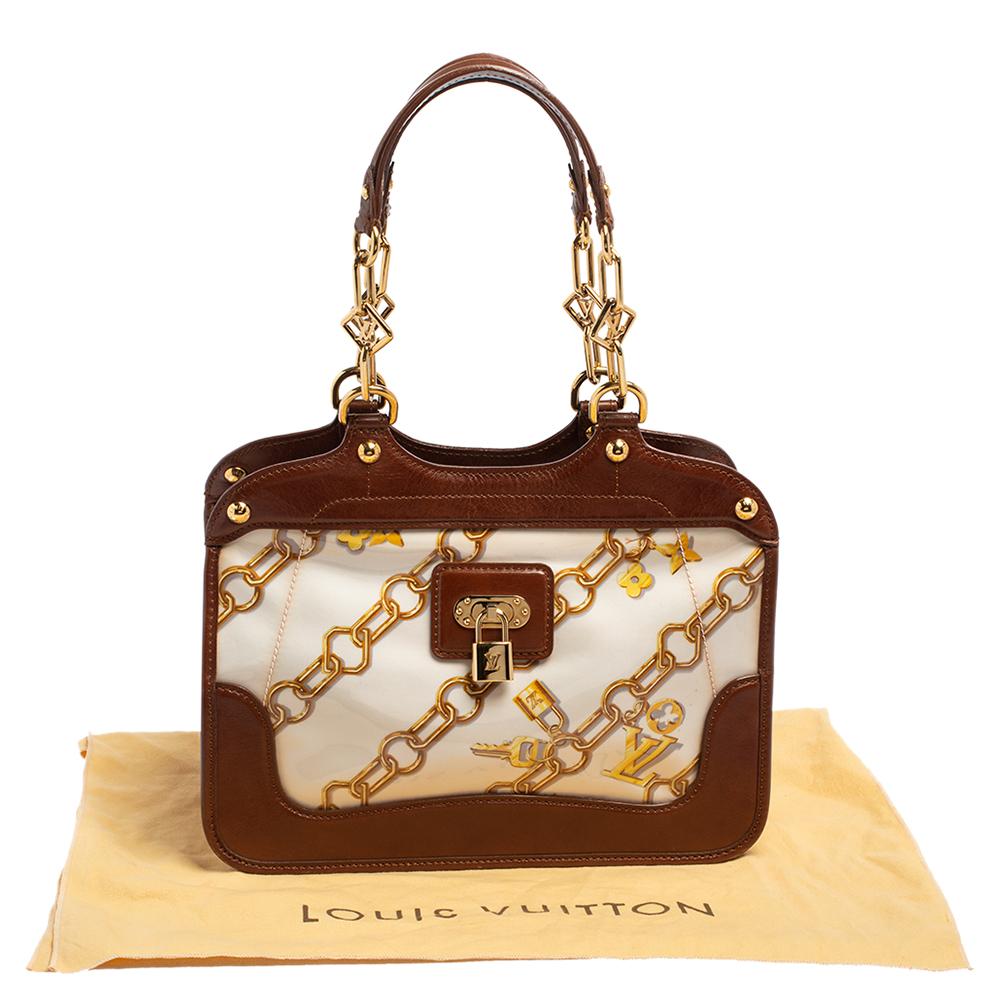 Louis Vuitton White Monogram Charms Limited Edition Cabas Bag 8