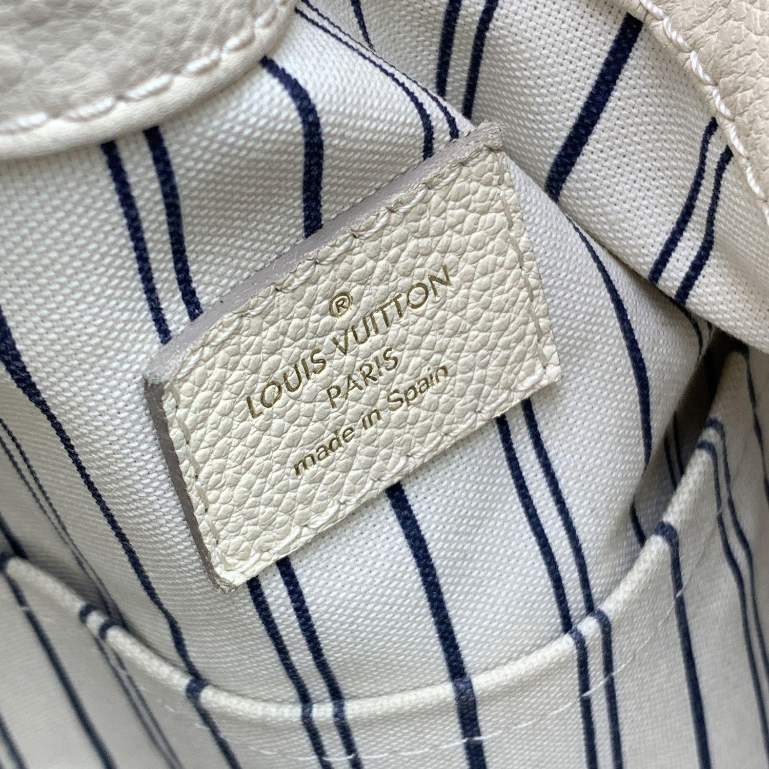 Louis Vuitton Empreinte Ledertasche Artsy MM mit weißem Monogramm und Empreinte-Monogramm 1