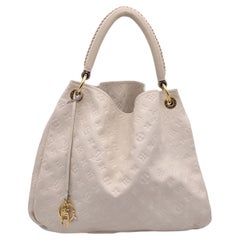 Louis Vuitton Empreinte Ledertasche Artsy MM mit weißem Monogramm und Empreinte-Monogramm