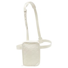 Louis Vuitton White Monogram Empreinte Utility Side Bag