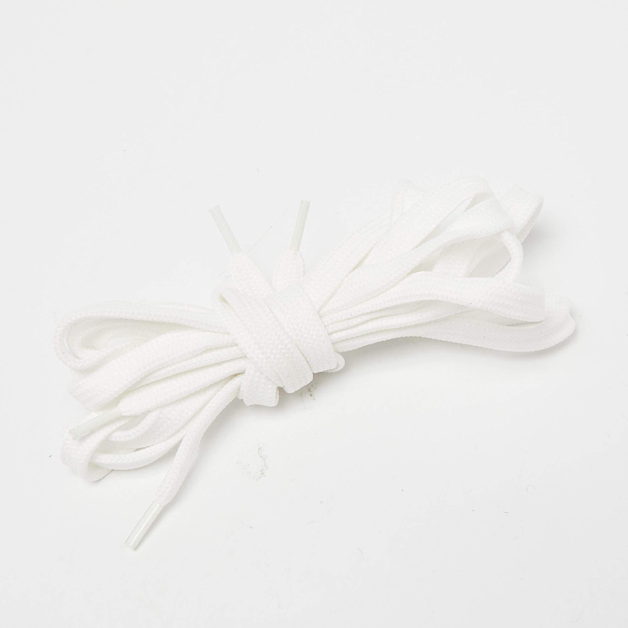 Louis Vuitton White Monogram Leather and Suede Low Top Sneakers Size 35 6