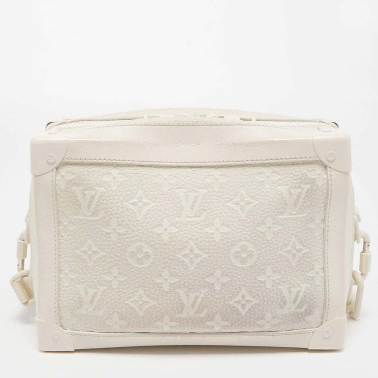 Louis+Vuitton+Soft+Trunk+Crossbody+White+Leather for sale online