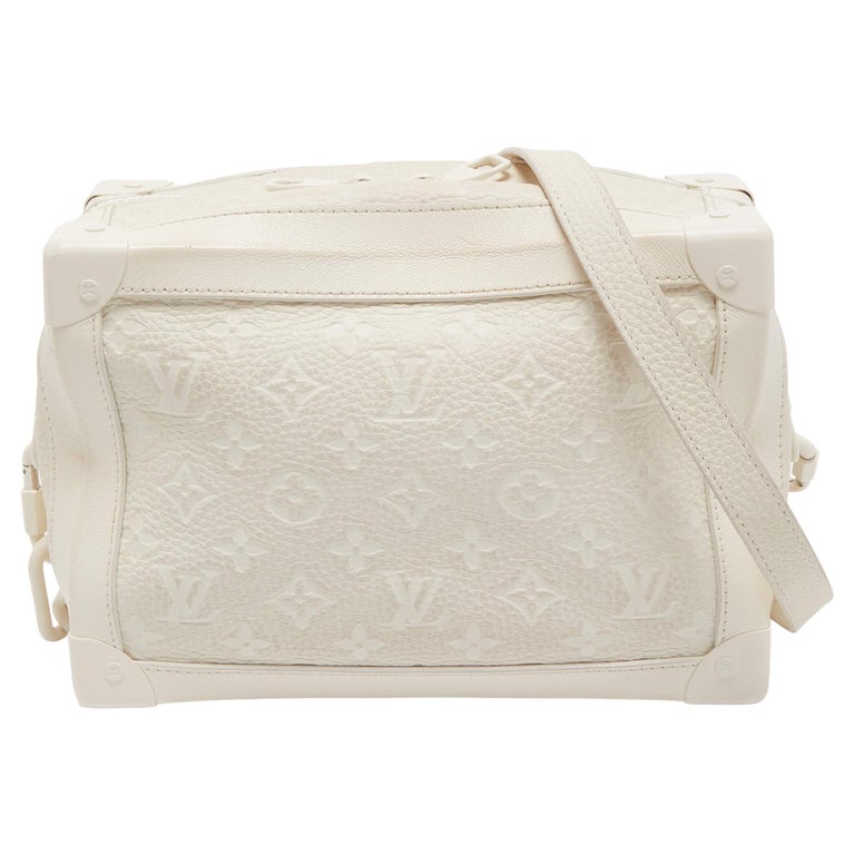 Louis Vuitton White Monogram Leather Legacy Soft Trunk Bag For