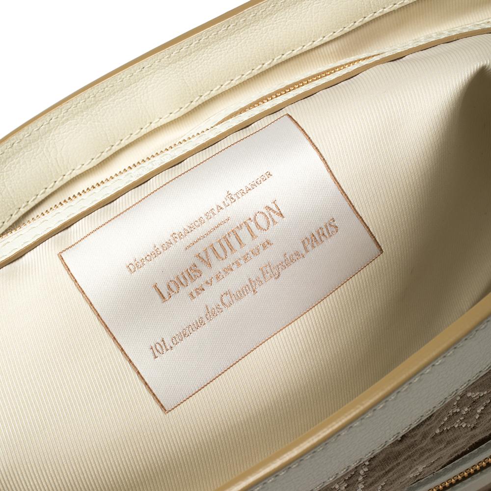 Louis Vuitton White Monogram Limited Edition Sabbia Cabas GM Bag 1