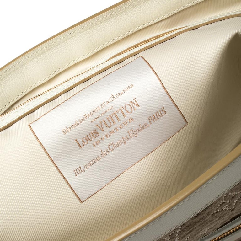 Louis Vuitton White Monogram Limited Edition Sabbia Cabas MM Bag at 1stDibs