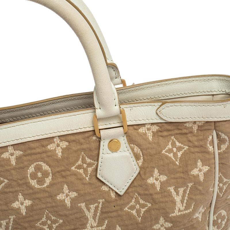 Louis Vuitton White Monogram Limited Edition Sabbia Cabas MM Bag 8