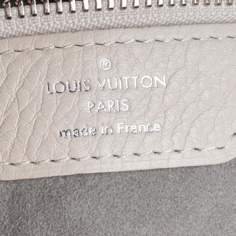 Louis Vuitton White Monogram Mahina Leather Selene PM Bag 2
