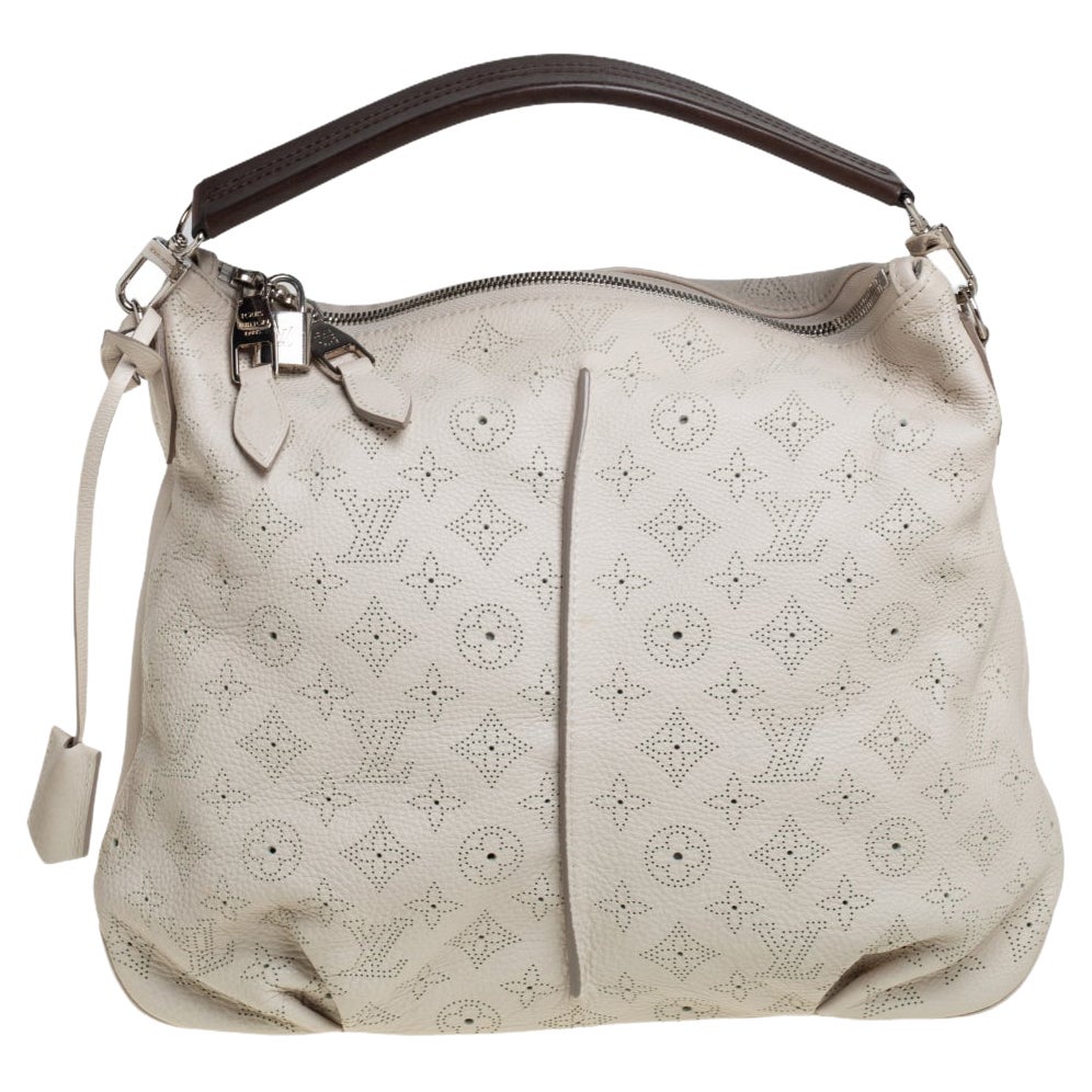 Louis Vuitton Weiß Monogramm Mahina Leder Selene PM Tasche