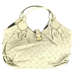 Louis Vuitton White Monogram Mahina Leather XL Hobo Bag