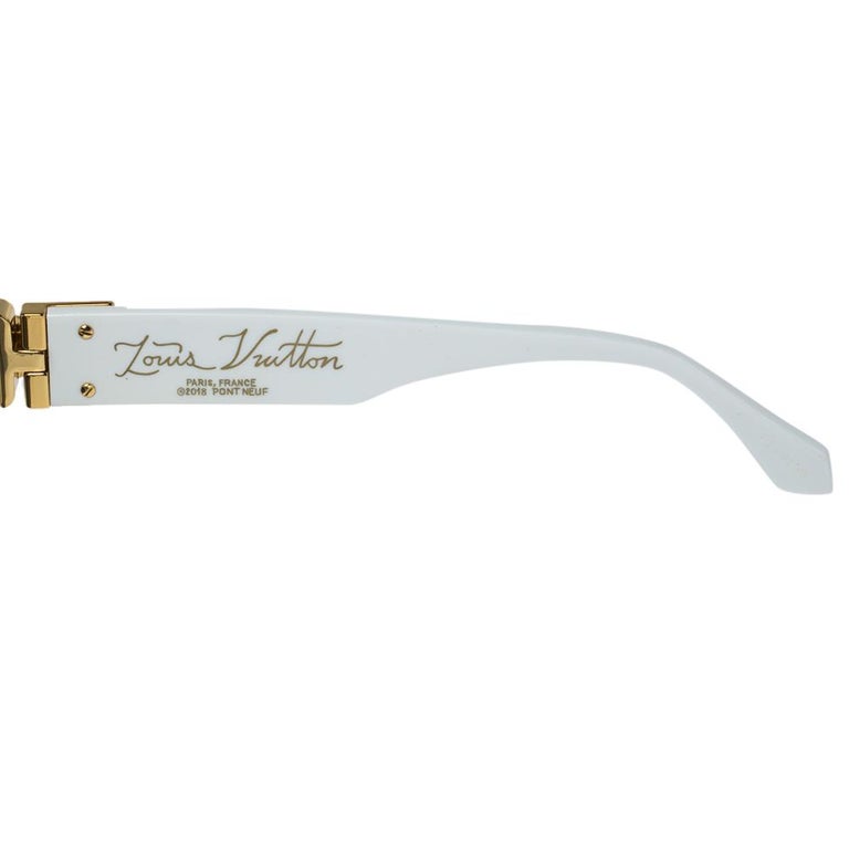 Louis Vuitton 1.1 millionaire monogram sunglasses white collection  valuables