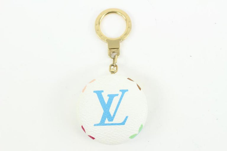 Louis Vuitton White Monogram Multicolor Astropill Round Charm LED Key Fob  96lz41 For Sale at 1stDibs