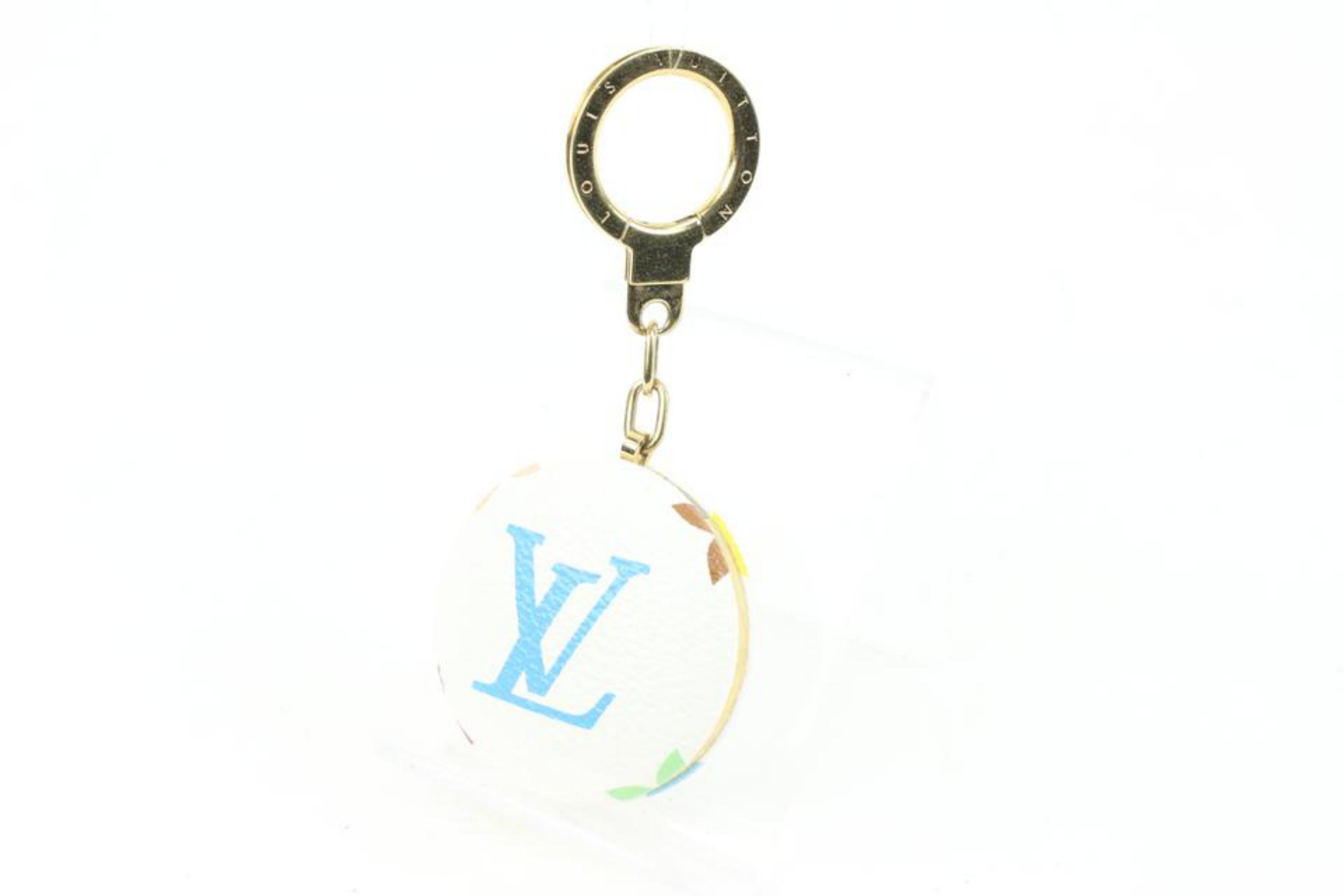 Louis Vuitton Palladium Plated LV Initiales Key Holder/Bag Charm