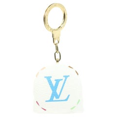 Louis Vuitton White Monogram Multicolor Astropill Round Charm LED Key Fob 96lz41