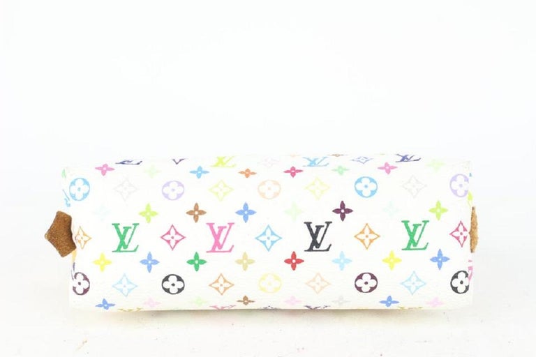 Louis Vuitton Monogram Multicolor Blanc Cosmetic Pouch Demi Ronde