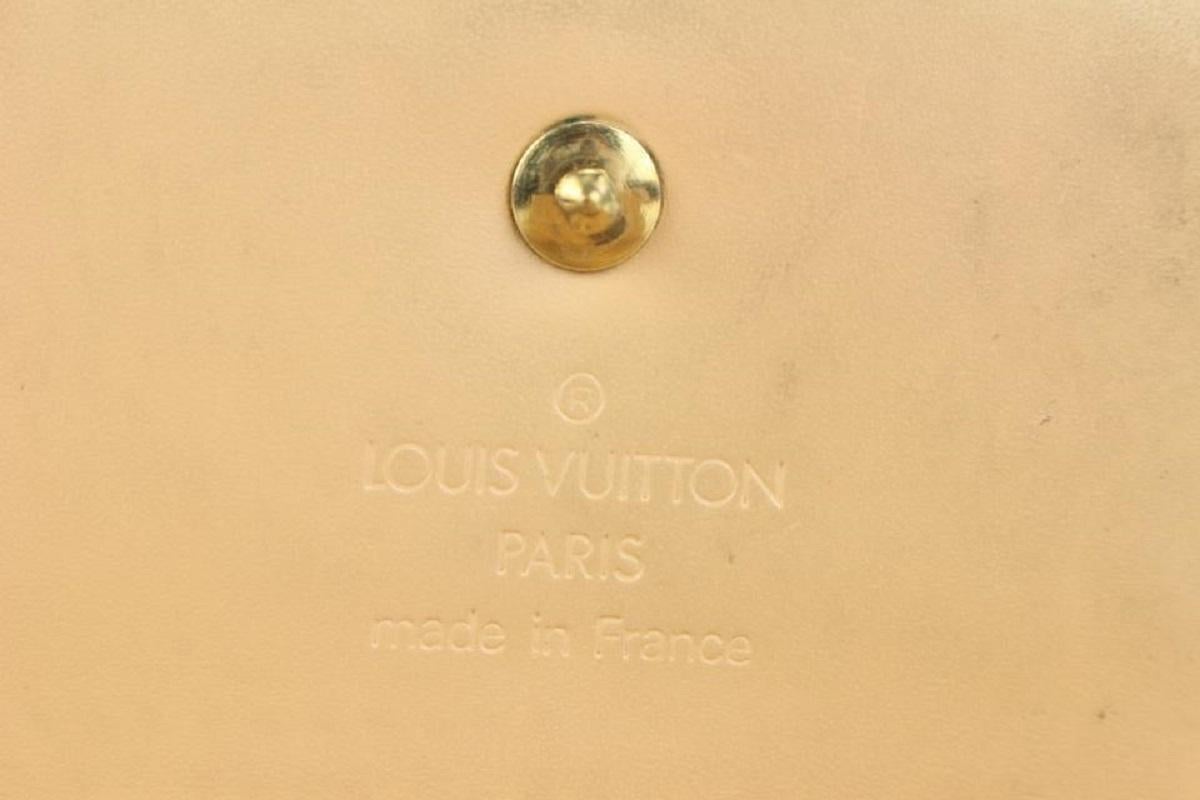 Women's Louis Vuitton White Monogram Multicolor Blanc Porte Tresor Sarah Wallet 6lvs114