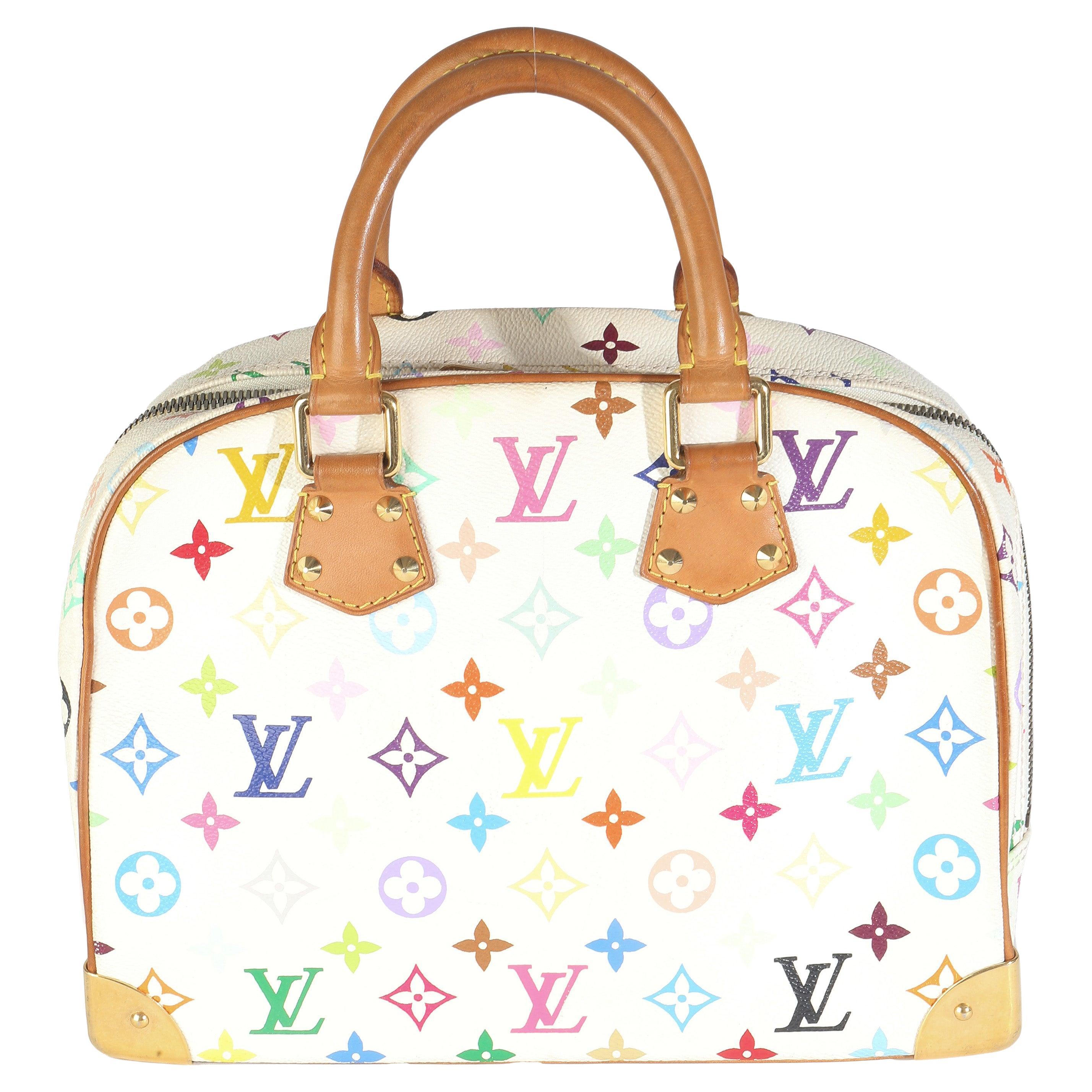 Louis Vuitton White Monogram Multicolor Canvas Trouville